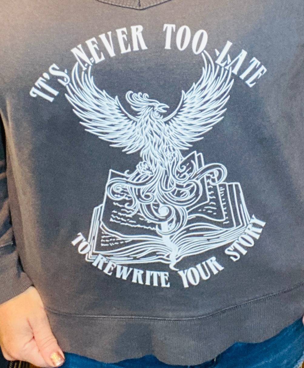 Rewrite Your Own Story Sweatshirt-BOM-Boutique on Main -graphic tee, tops Just_for_Badass_Women