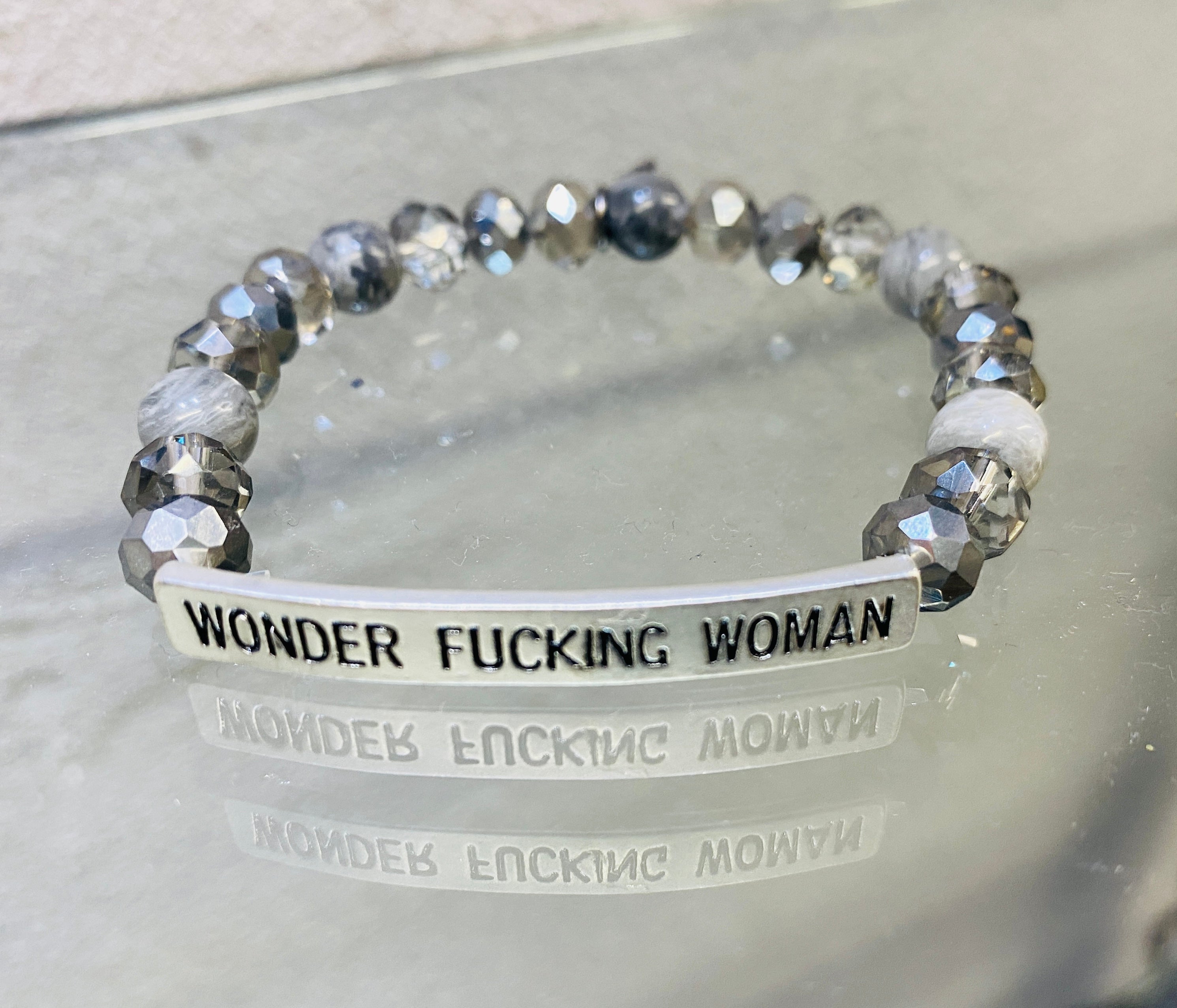 DYLAN JEWELRY-Salty Bracelet-Wonder F*cking Woman-BOM-Boutique on Main -jewelry, new arrivals, Sassy Bracelets