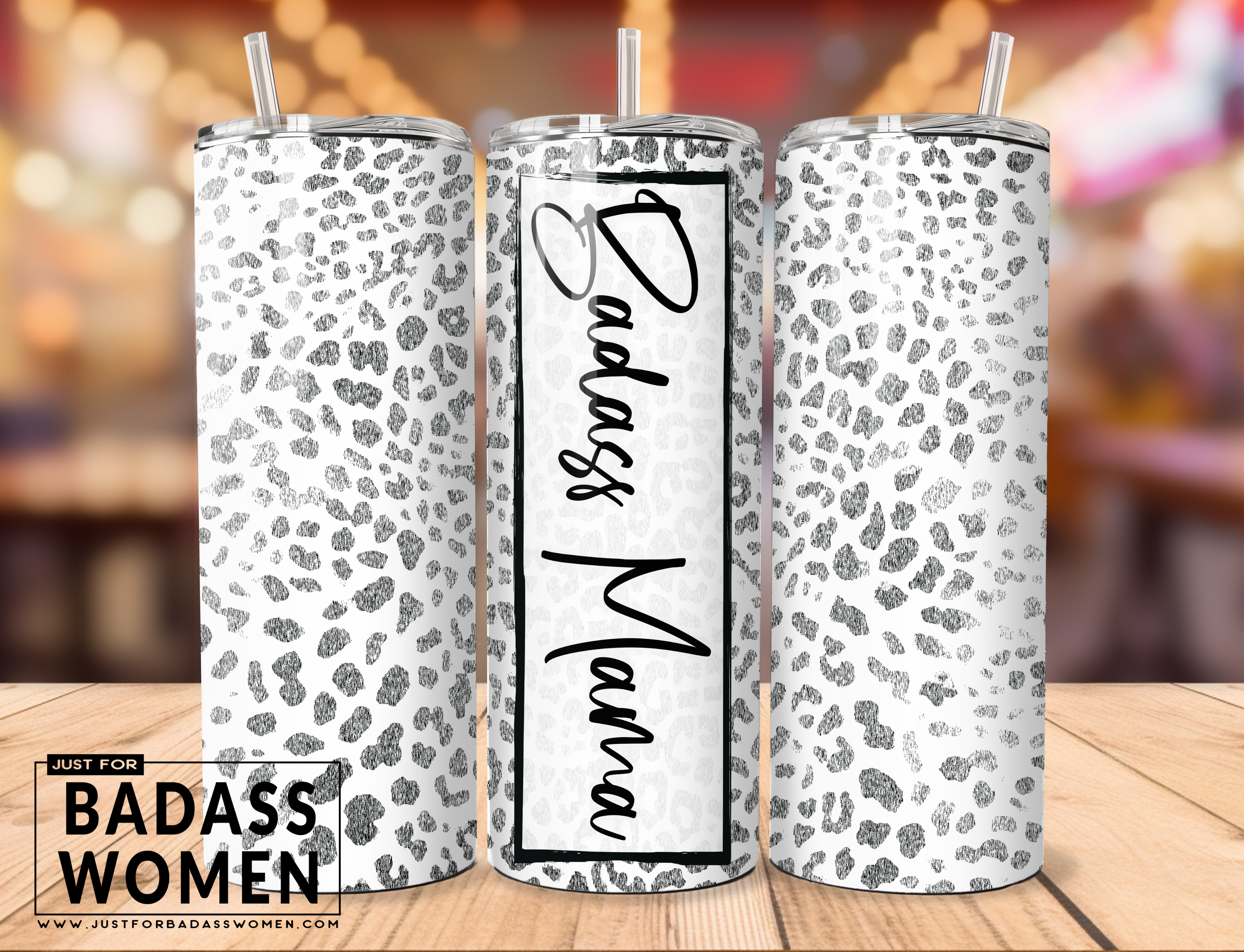 Badass Mama Leopard-30 ounce Tumbler PNG-BOM-Boutique on Main -downloads Just_for_Badass_Women